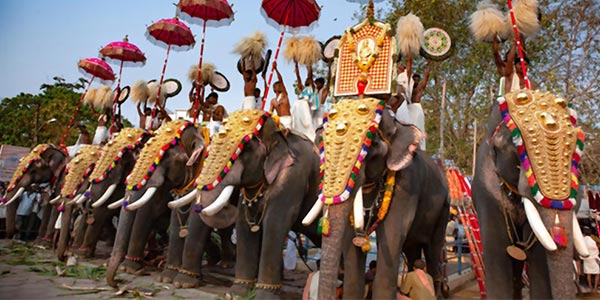 Kerala temple festival celebration in Kottayam district