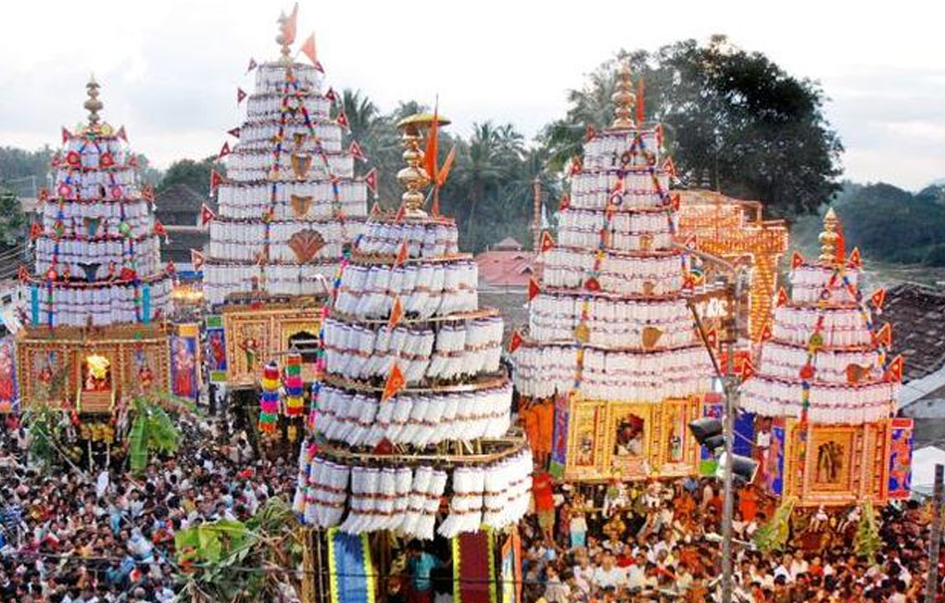 Kerala temple festival celebration in Palakkad district